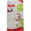 Nuk Snoopy Sucette Silicone T3 +18 mois rouge