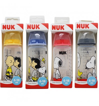 Nuk Snoopy Biberon Silicona 2L 300 ml Nuk Snoopy Biberon Silicona 2L 300 ml