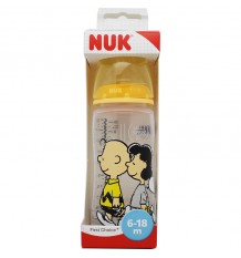 Nuk Snoopy Biberon Silicona 2L 300 ml amarillo