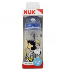 Nuk Snoopy Biberon Silicona 2L 300 ml azul