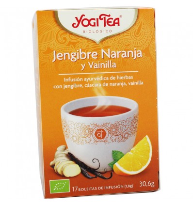 Yogi Tea Jengibre Naranja Vainilla 17 Bolsitas