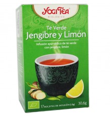 Yogi Tea Chá Verde, Gengibre Limão 17 Saquinhos