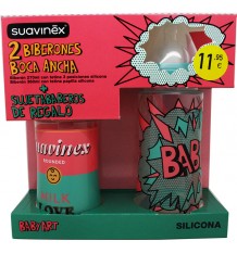 Suavinex Pack Biberon Silicona Pop Baby Art