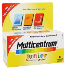 Multicentrum Junior 30 Comprimidos Masticables