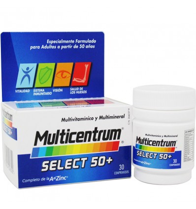 Multicentrum Select 50+ 30 Comprimidos Multicentrum Select 50+ 30 Comprimidos