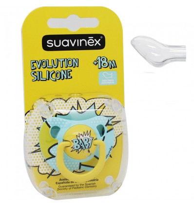 Suavinex Chupete Silicona Baby Art 18 m