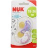 Nuk Chupete Latex In The Air 18-36 m rosa