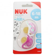 Nuk Chupete Latex In The Air 6-18 meses rosa