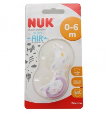 Nuk Chupete Silicona In The Air 0-6 meses rosa