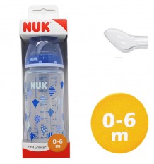 Nuk Biberon FC Silicona 1M In The Air 0-6 Meses 300 ml