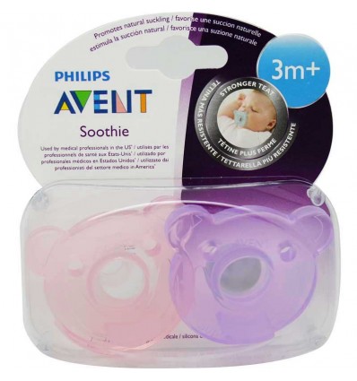 Avent Chupetes Soothie 3 Meses rosa