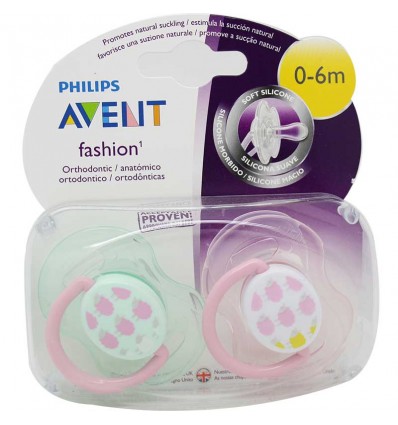 Avent Chupetes Fashion 0-6 meses rosa