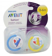 Avent Chupetes Fashion 0-6 meses azul