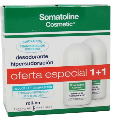 Somatoline Desodorante Hipersudoración Roll-on 30ml Duplo