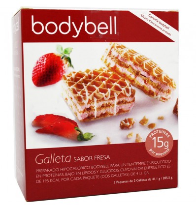 Bodybell biscoitos morango 10 peças 202 g