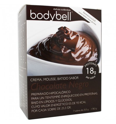 Bodybell Crema Mousse Chocolate Negro 7 Sobres