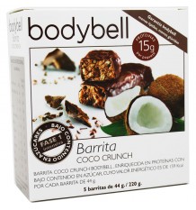 Barre Bodybell Crunch à la noix de coco 5 unités