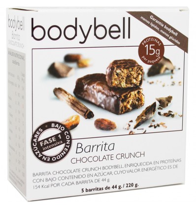 Bodybell Barrita Chocolate Crunch 5 Unidades