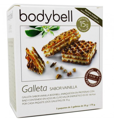 Bodybell Galletas Vainilla Baja Azucar 10 unidades