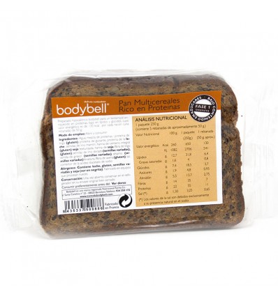 Bodybell Pan Multicereales 250 g