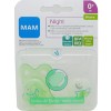 Mam Baby Chupete Night Silicona 0-6 meses verde buho