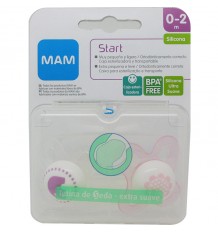 Mam Baby Pacifier Start Silicone 0-2 months pink