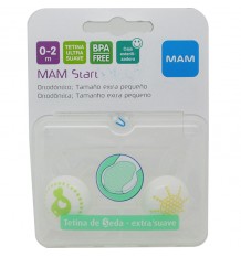 Mam Baby Chupete Start Silicona 0-2 meses verde