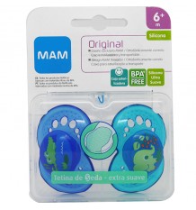 Mam Pacifier Original Silicone 6 months, Blue