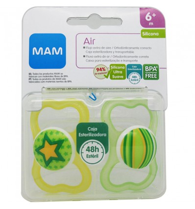 Mam Pacifier Air Silicone 6 months Mixed
