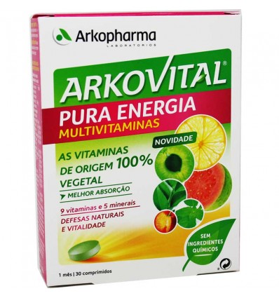 Arkovital De L'Énergie Pure De 30 Comprimés