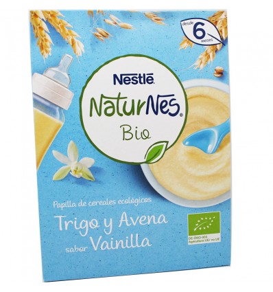 Naturnes Bio Papilla Ecologica Trigo Avena Vainilla 240 g