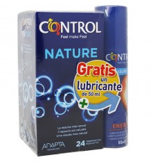 Control Preservativos Nature 24 unidades Regalo Lubricante