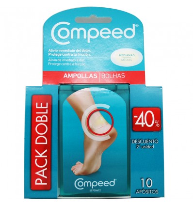 Compeed Ampollas Medianas Pack Doble 10 Unidades Compeed Ampollas Medianas Pack Doble 10 Unidades