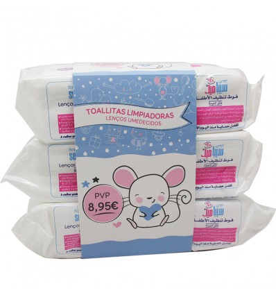 Baby Sebamed Baby Wipes Triple Line 216 Units