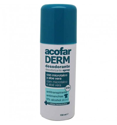 Acofarderm Desodorante 24 Horas sin alcohol