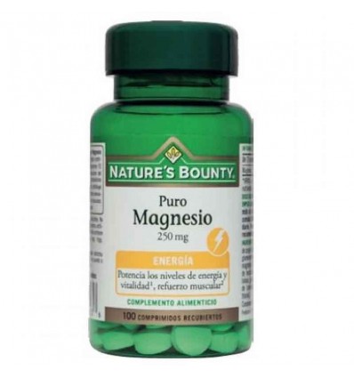 Nature's Bounty Magnesium 250 mg 100 Tablets