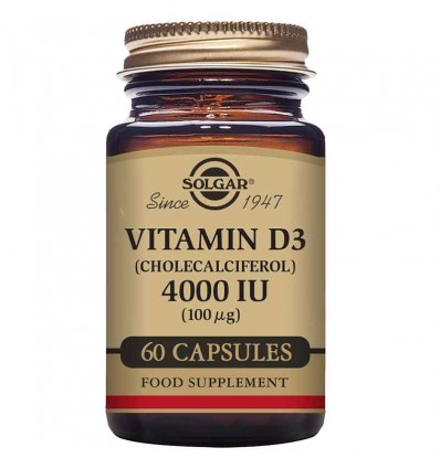 Solgar Vitamina D3 4000 ui 60 Capsulas