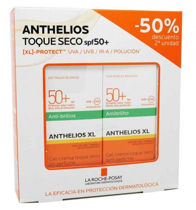 Anthelios 50 Crème Toucher Sec 50 ml Duplo Épargne