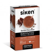 Siken Substituto Shakes De Chocolate 6 Envelopes