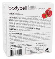 Bodybell Barrita Frambuesa Granada 5 Unidades 44 g