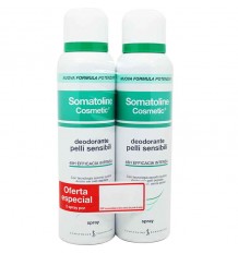 Somatoline Déodorant peaux sensibles Spray 150 ml Duplo