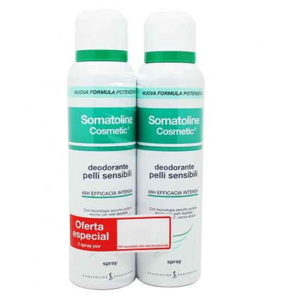 Somatoline Desodorante Pieles sensibles Spray 150 ml Duplo