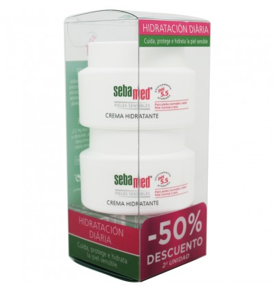 Sebamed Crema Facial Hidratante Piel sensible Duplo 150 ml