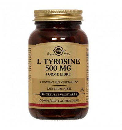 Solgar L-Tyrosine 500mg 50 Capsules