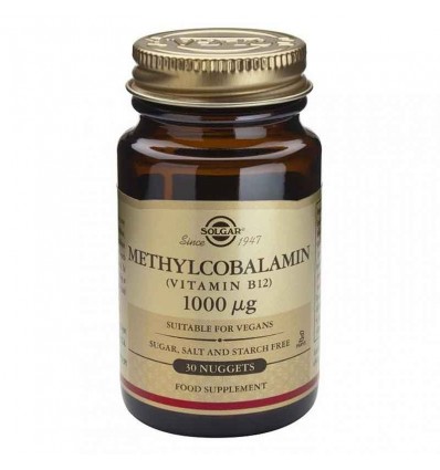 Solgar Vitamin B12 Methylcobalamin 1000 mcg 30 Chewable Tablets