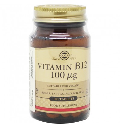 Solgar Vitamina B12 100 µg 100 comprimidos