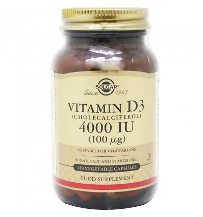 Solgar Vitamin D3 4000UI 120 Capsules