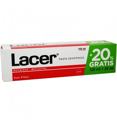 Lacer Pasta dental 125 ml 25 ml Gratis