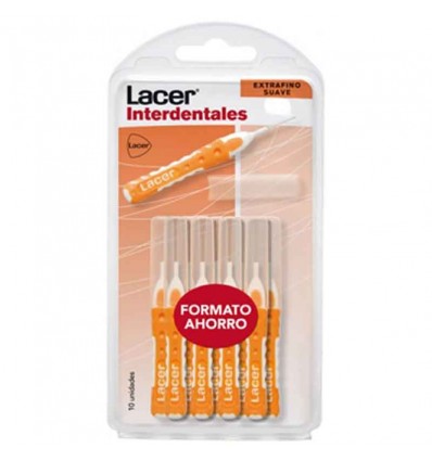 Lacer Interdentales Recto Extrafino Suave 10 unidades Lacer Interdentales Recto Extrafino Suave 10 unidades