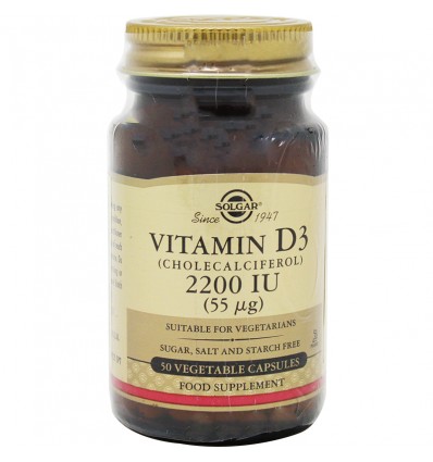 Solgar Vitamin D3 2200UI 50 Kapseln